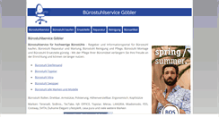 Desktop Screenshot of buerostuhlservice-goebler.de
