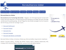 Tablet Screenshot of buerostuhlservice-goebler.de